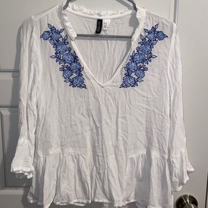 H&M floral flowy shirt